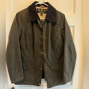 Barbour waxed quilted jacket